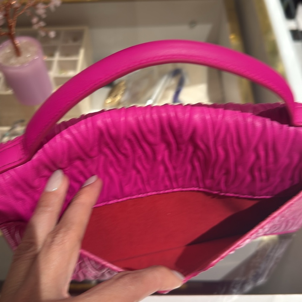Pink Quilted Women's Bag Alexander MC Queen . - Picture 3 of 8